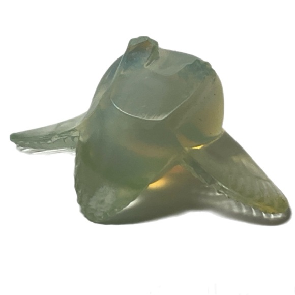 Sabino Opalescent Crystal Art Glass - Small Flying Bird - "Oiseur Batilleur" - Picture 5 of 8